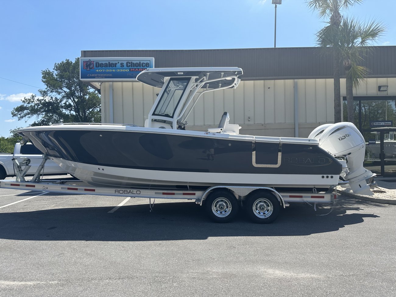 Center console is an open hull boat where the console of the boat is in the center. The boat deck surrounds the console so that a person can walk all around the boat from stern to bow with ease. Most center consoles are powered by outboard motors.