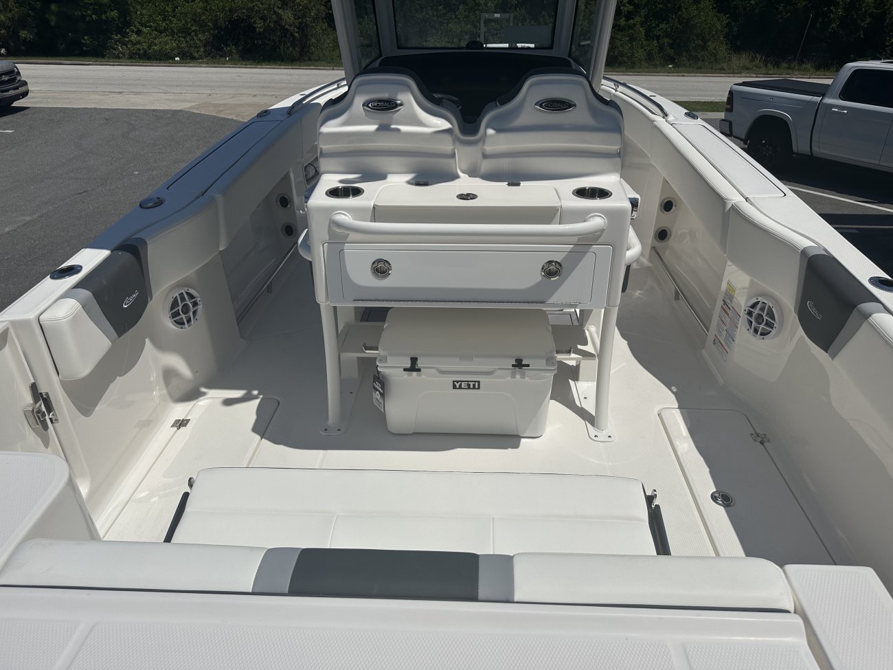 Any boat specifically designed for fishing in salt water.