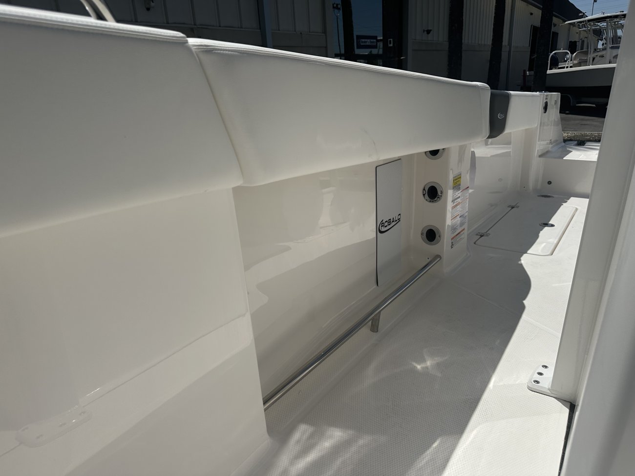 Center console is an open hull boat where the console of the boat is in the center. The boat deck surrounds the console so that a person can walk all around the boat from stern to bow with ease. Most center consoles are powered by outboard motors.